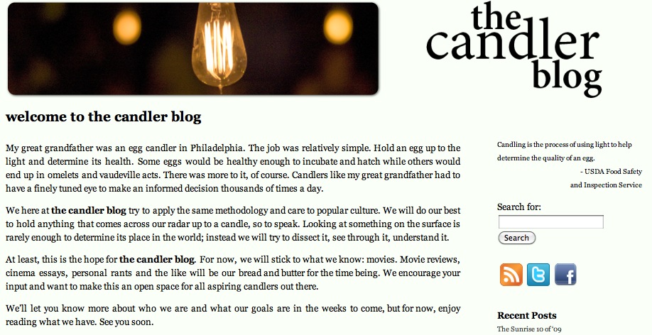 the candler blog in 2009